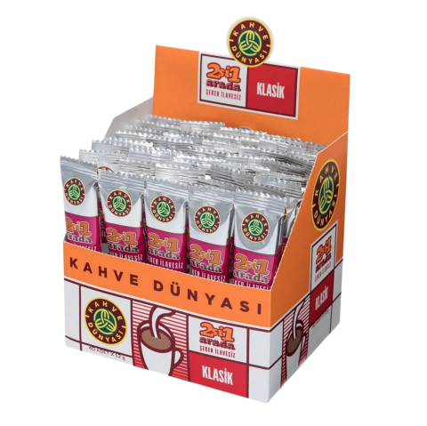 Kahve Dünyası Hazır Kahve 12 Gr X 40'lı Paket 2'si 1 Arada Şekersiz Klasik