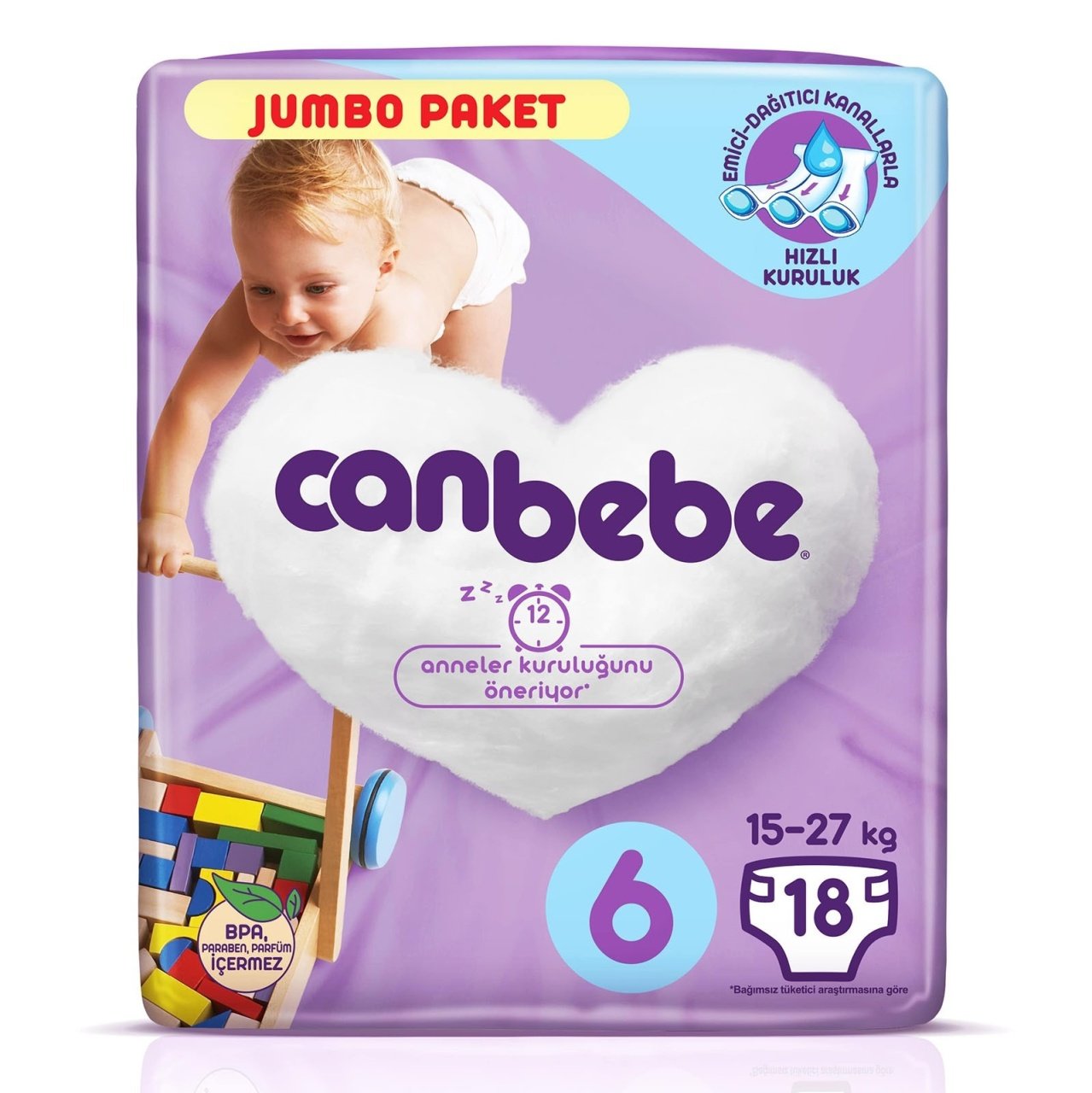 CANBEBE JUMBO 6 LARGE 18AD*4