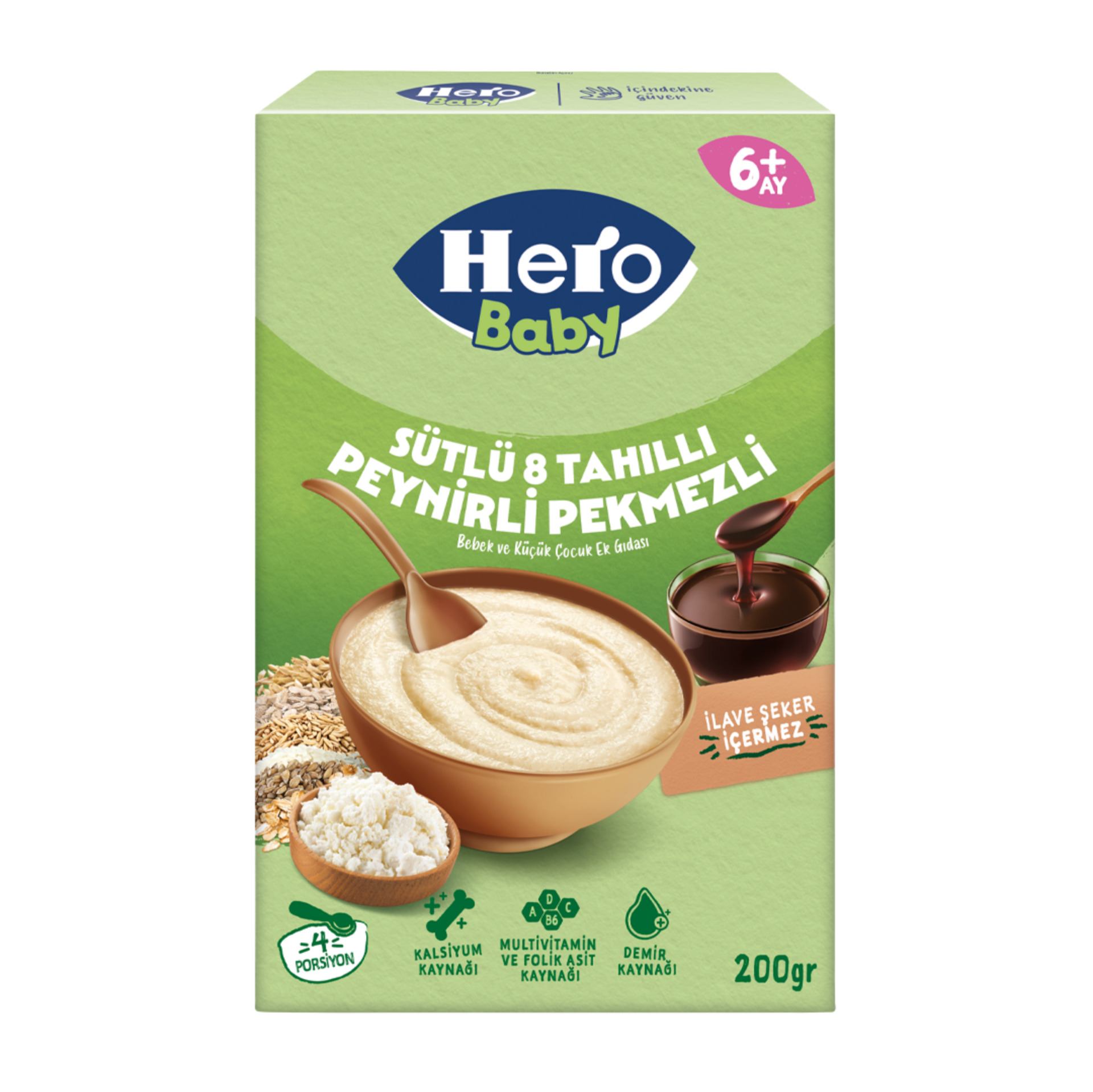 HERO SÜTLÜ TAHILLI PEYNİR PEKMEZ 200GR*12