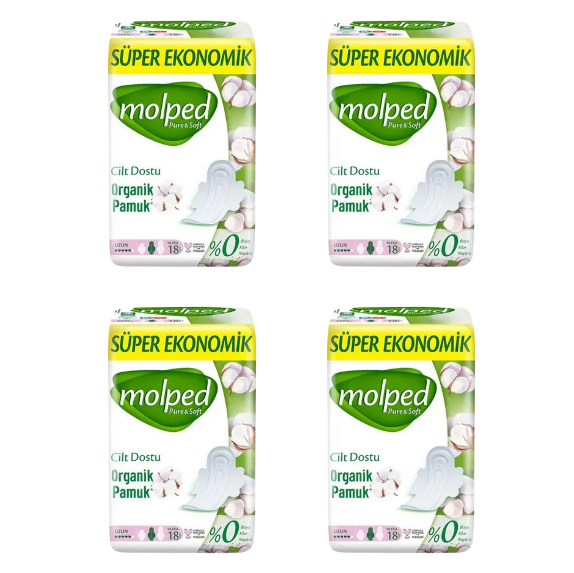 MOLPED PURE & SOFT 4LÜ 18LI*16 UZUN