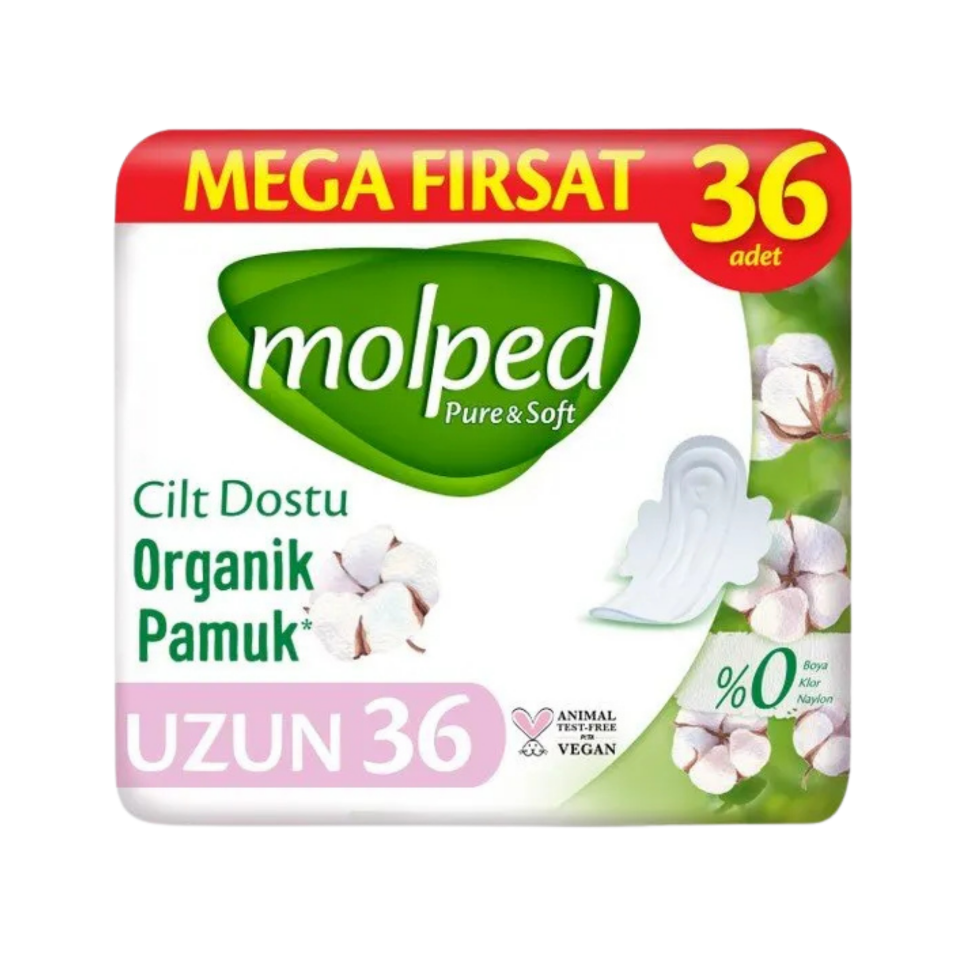 MOLPED PURE & SOFT MEGA 36LI*8 UZUN