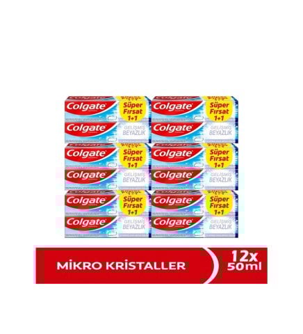 COLGATE GELISMIS BEYAZLIK 50ML*12