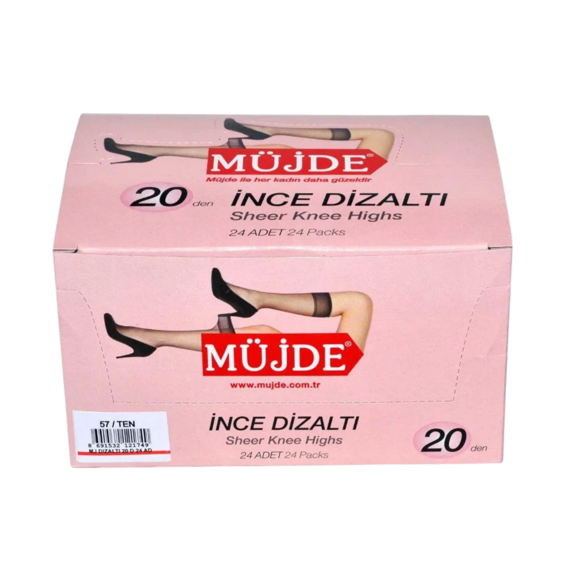 MÜJDE DİZALTI ÇORAP24*57 TEN