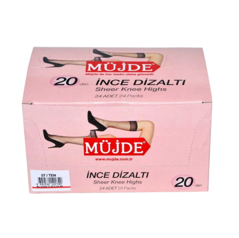 MÜJDE DİZALTI ÇORAP24*57 TEN