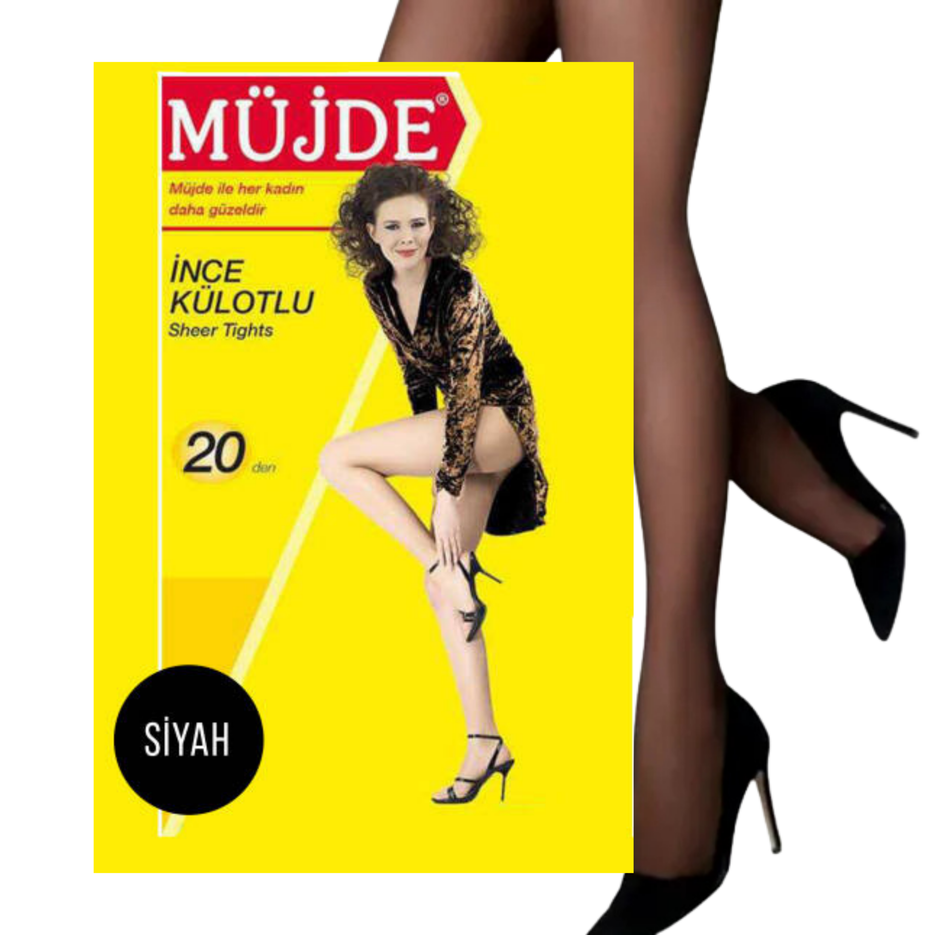 MÜJDE KÜLOTLU ÇORAP 6*500 SİYAH 3