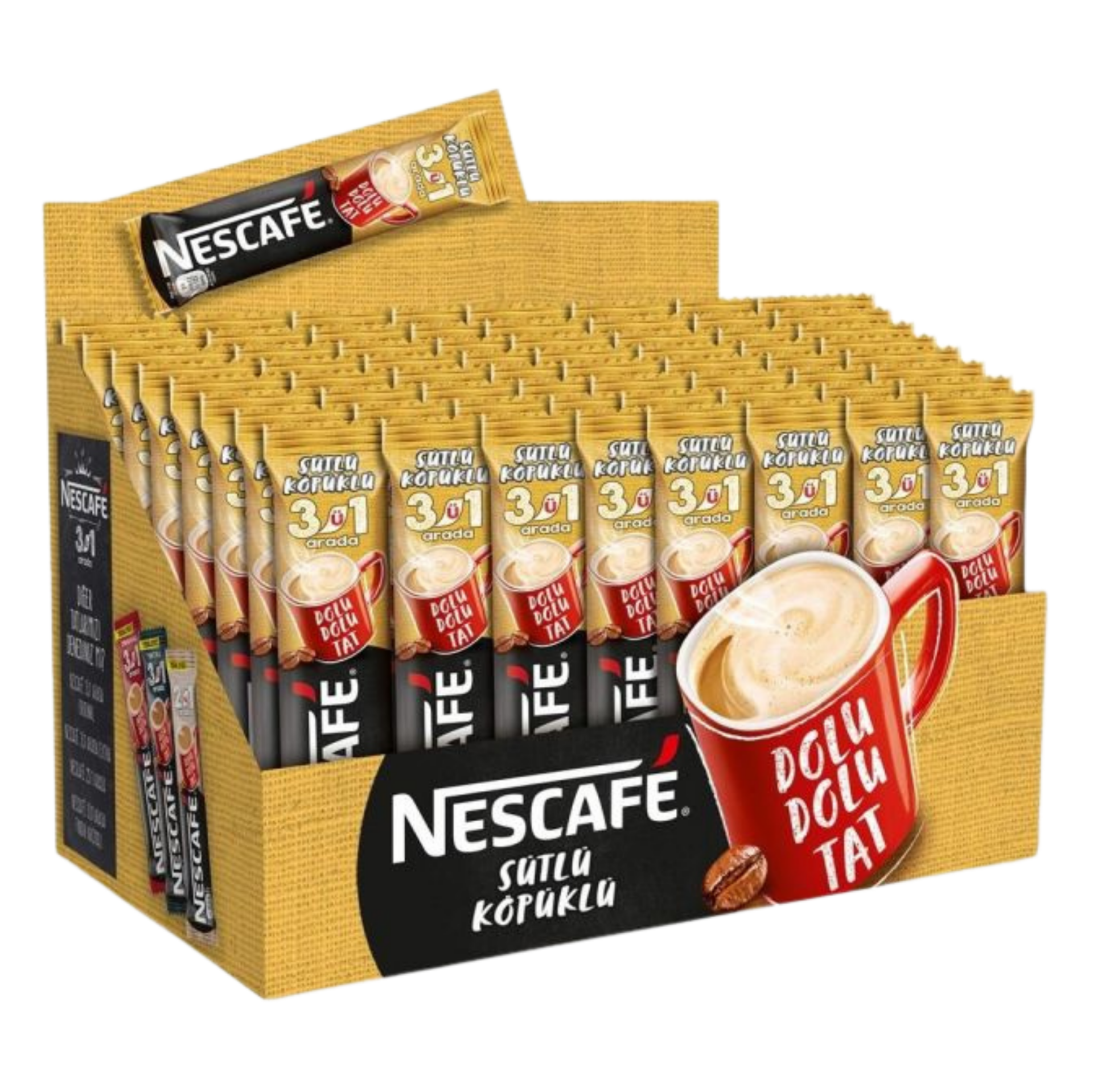 NESCAFE 3+1 SUTLU KOPUKLU 18 GR*48Lİ *6 PAKET