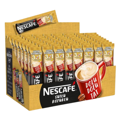 NESCAFE 3+1 SUTLU KOPUKLU 18 GR*48Lİ