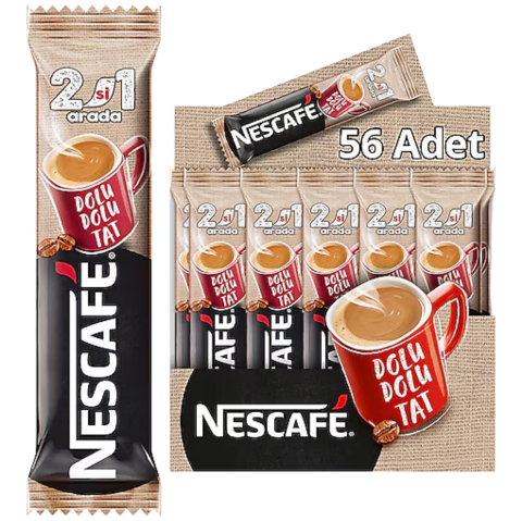 NESCAFE 2IN1 SEKERSIZ 56LI
