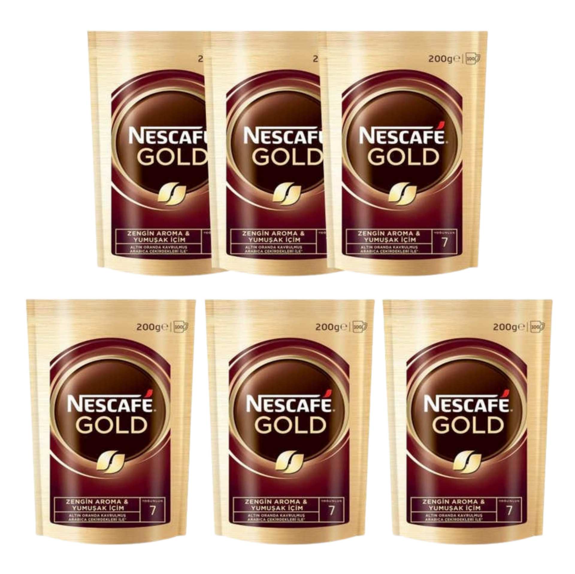 NESCAFE GOLD 200GR POSET*6