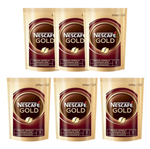 NESCAFE GOLD 200GR POSET*6