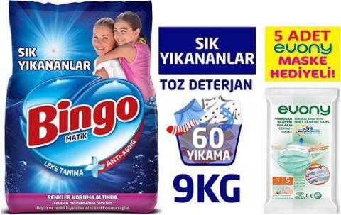 BINGO MATIK 9KG  MASKE HED.