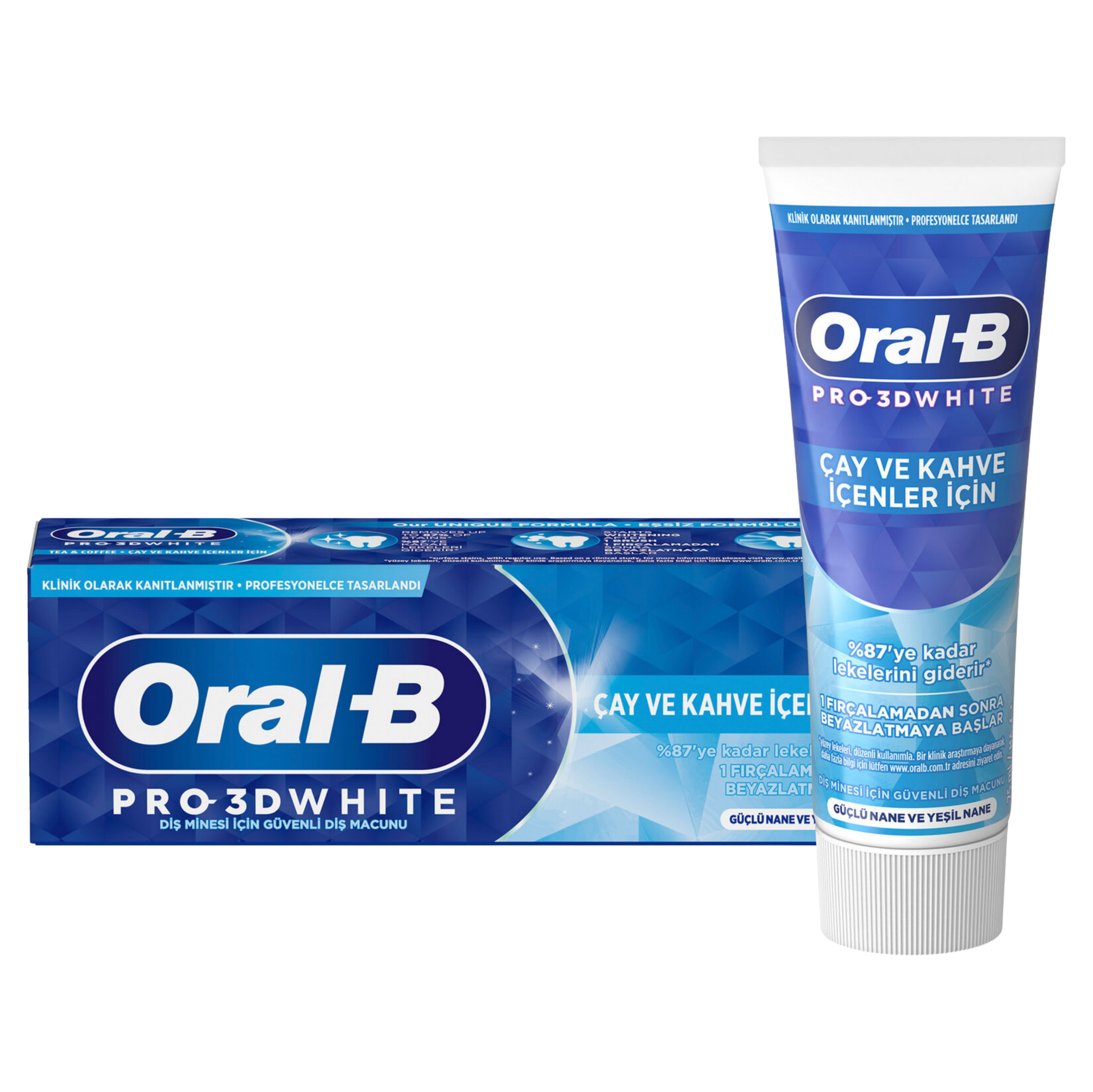 ORAL B DIS MACUNU CAY & KAHVE 75ML*12