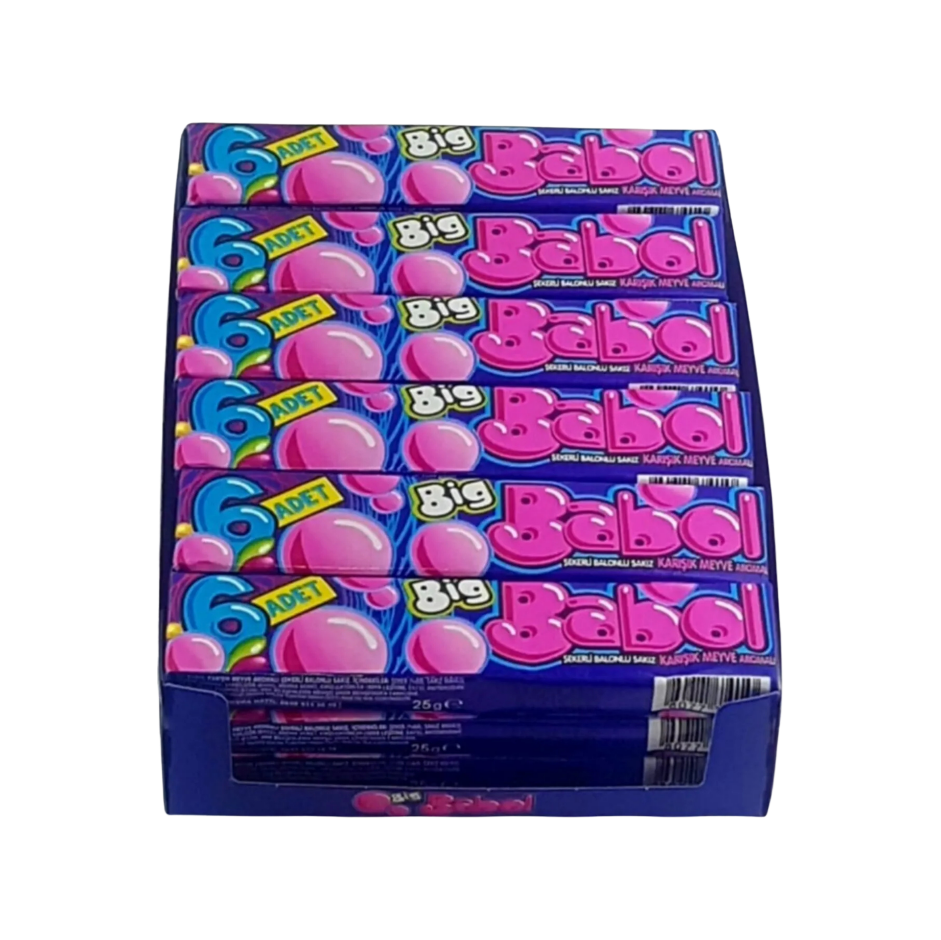 SAKIZ BIG BABOL 6LI*18 KARISIK