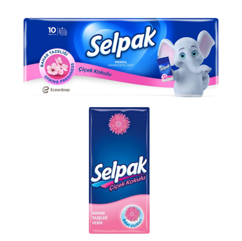 Selpak Kağıt Mendil 10'lu Bahar Çiçekleri