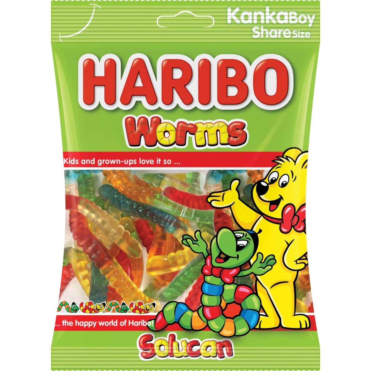 HARIBO JELİBON SOLUCAN WORMS 80GR*24