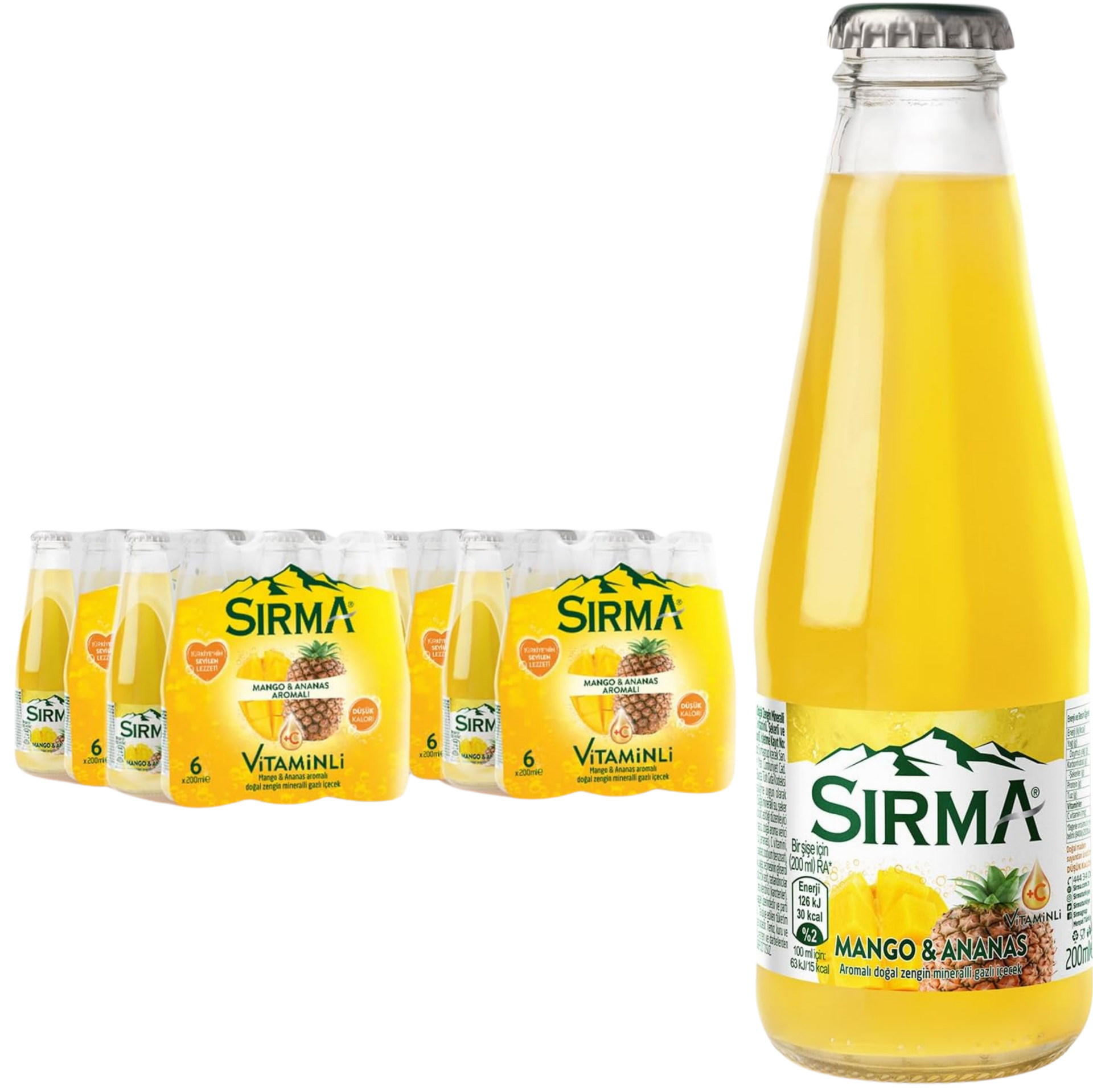 SIRMA MANGO ANANAS 200ML*24