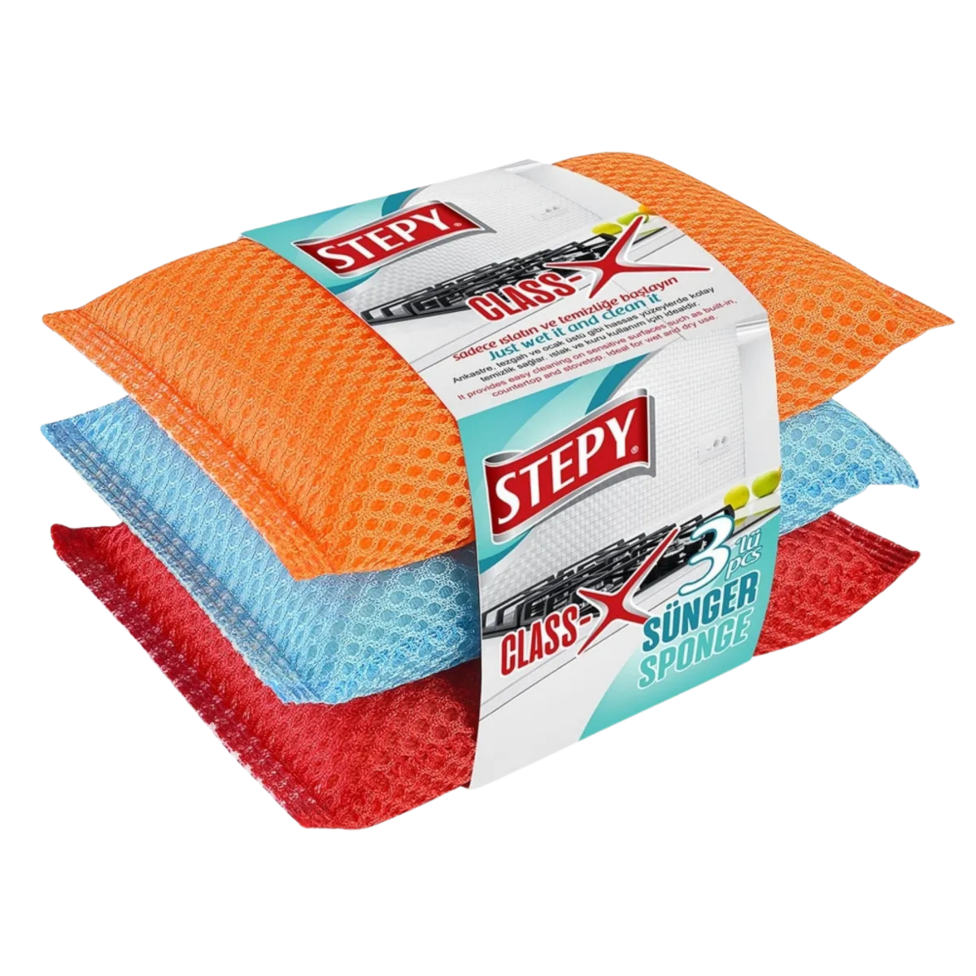 STEPY BULAŞIK SUNGERI 3LU*48
