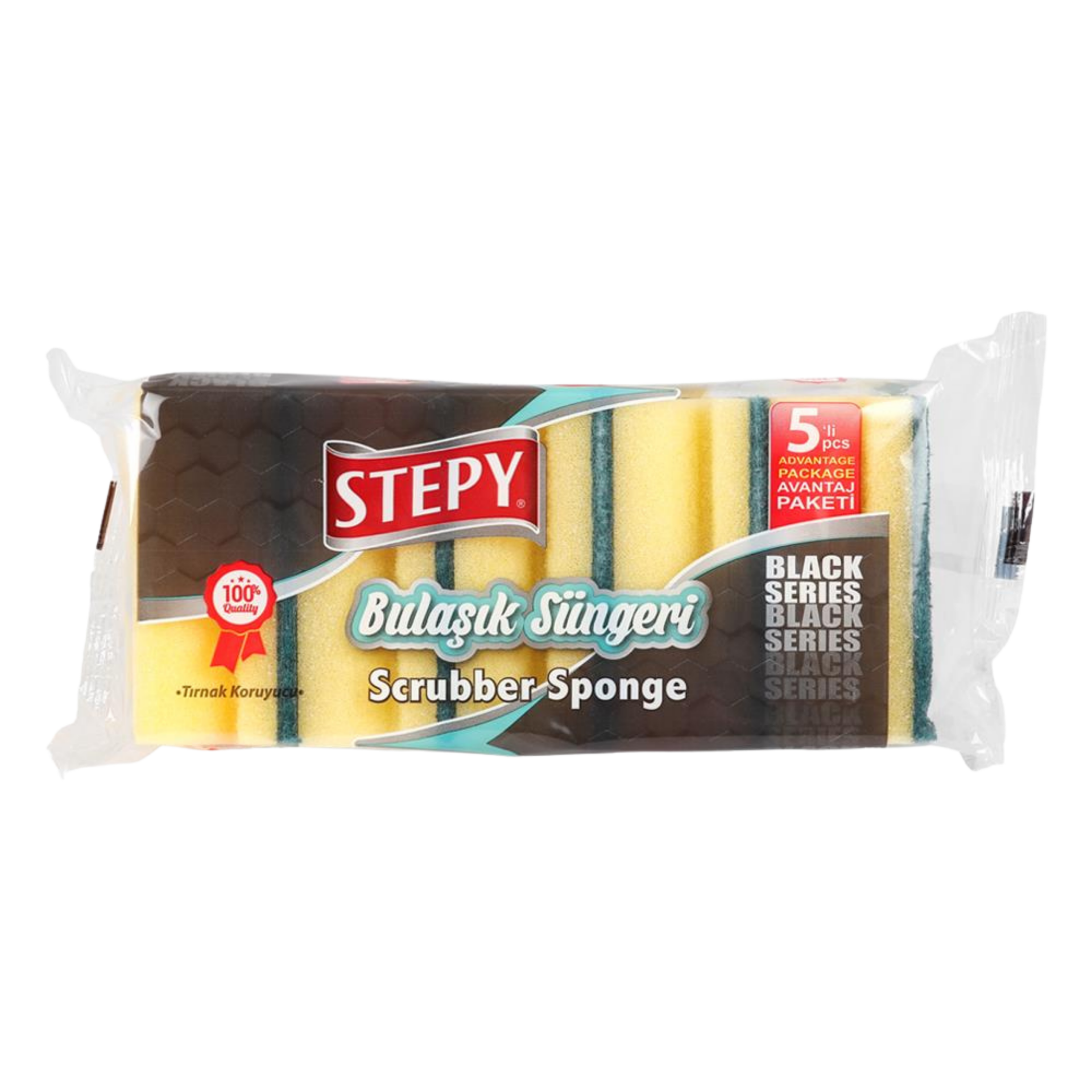 STEPY BULAŞIK SUNGERI 5LI*36 OLUKLU