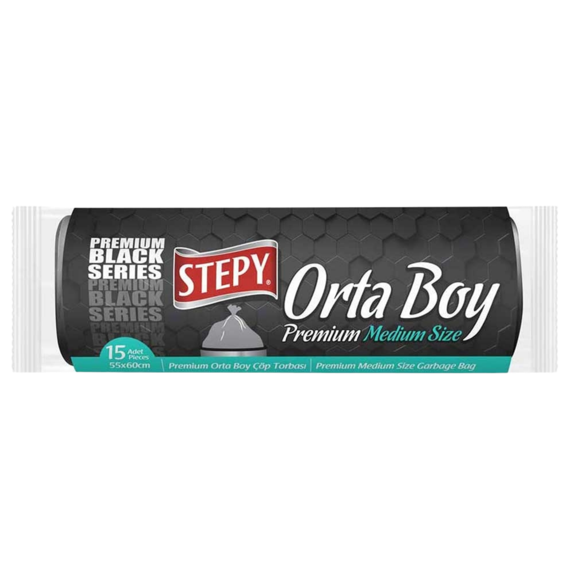 STEPY PREMIUM ÇÖP POŞETİ ORTA BOY 50LI