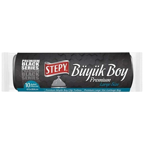 STEPY PREMIUM ÇÖP POŞETİ BUYUK BOY 50Lİ
