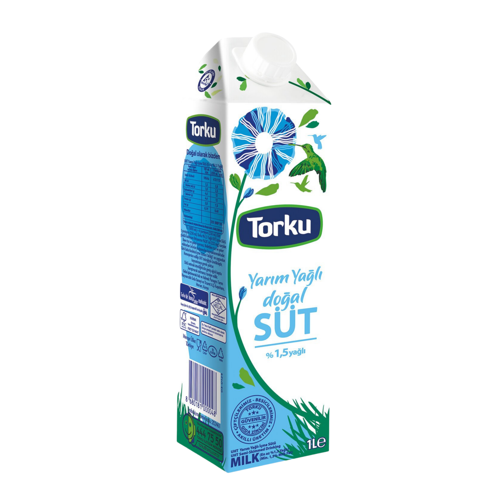 TORKU YARIM YAGLI 1LT*12