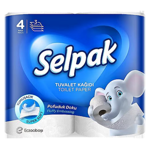 SELPAK TUV.KAGIDI 4LU*12