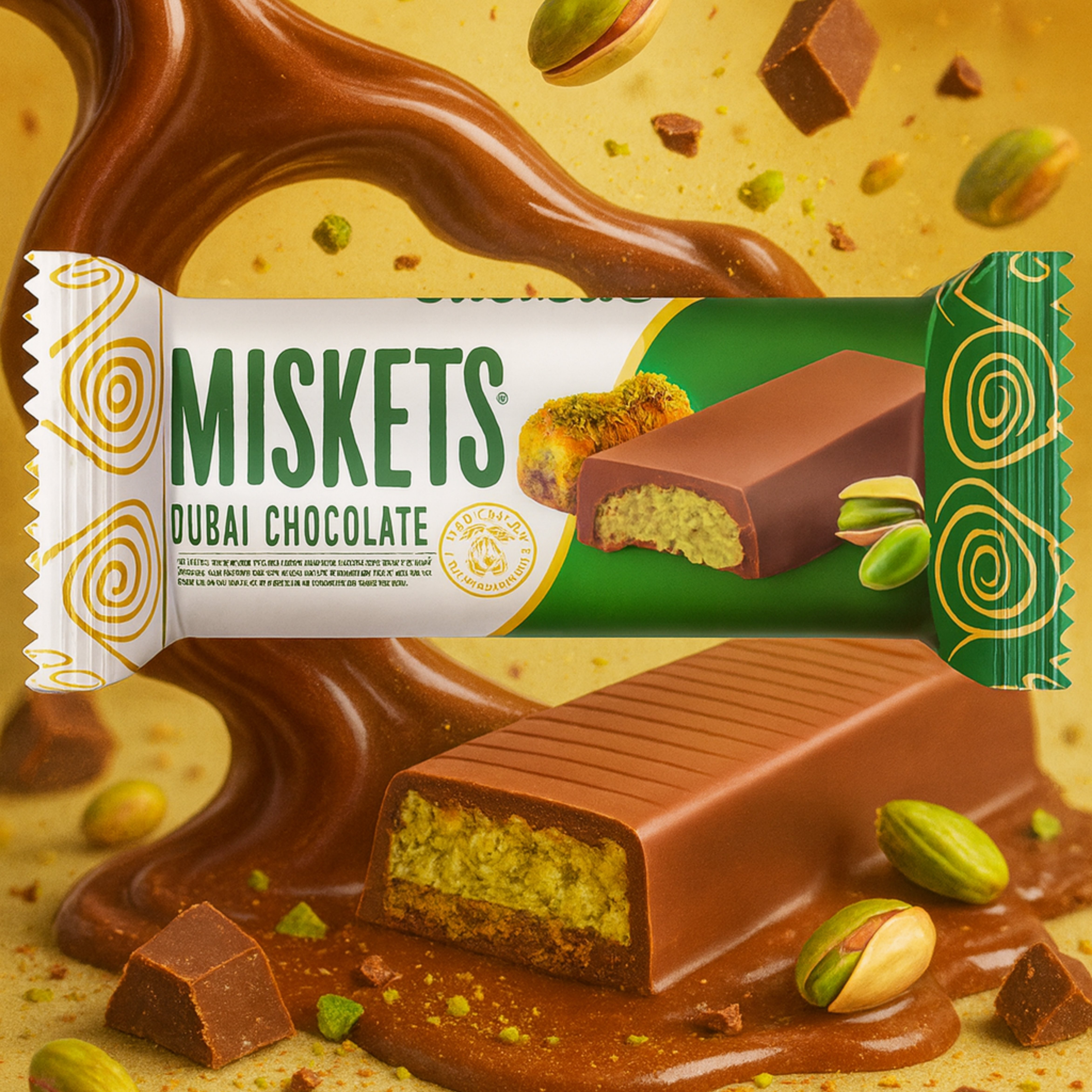 MISKETS 25 GR DUBAİ ÇİKOLATASI