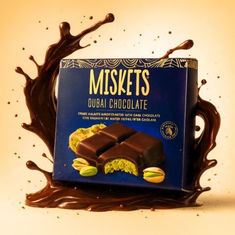MISKETS 100 GR BİTTER DUBAİ ÇİKOLATASI