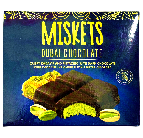 MISKETS 100 GR BİTTER DUBAİ ÇİKOLATASI