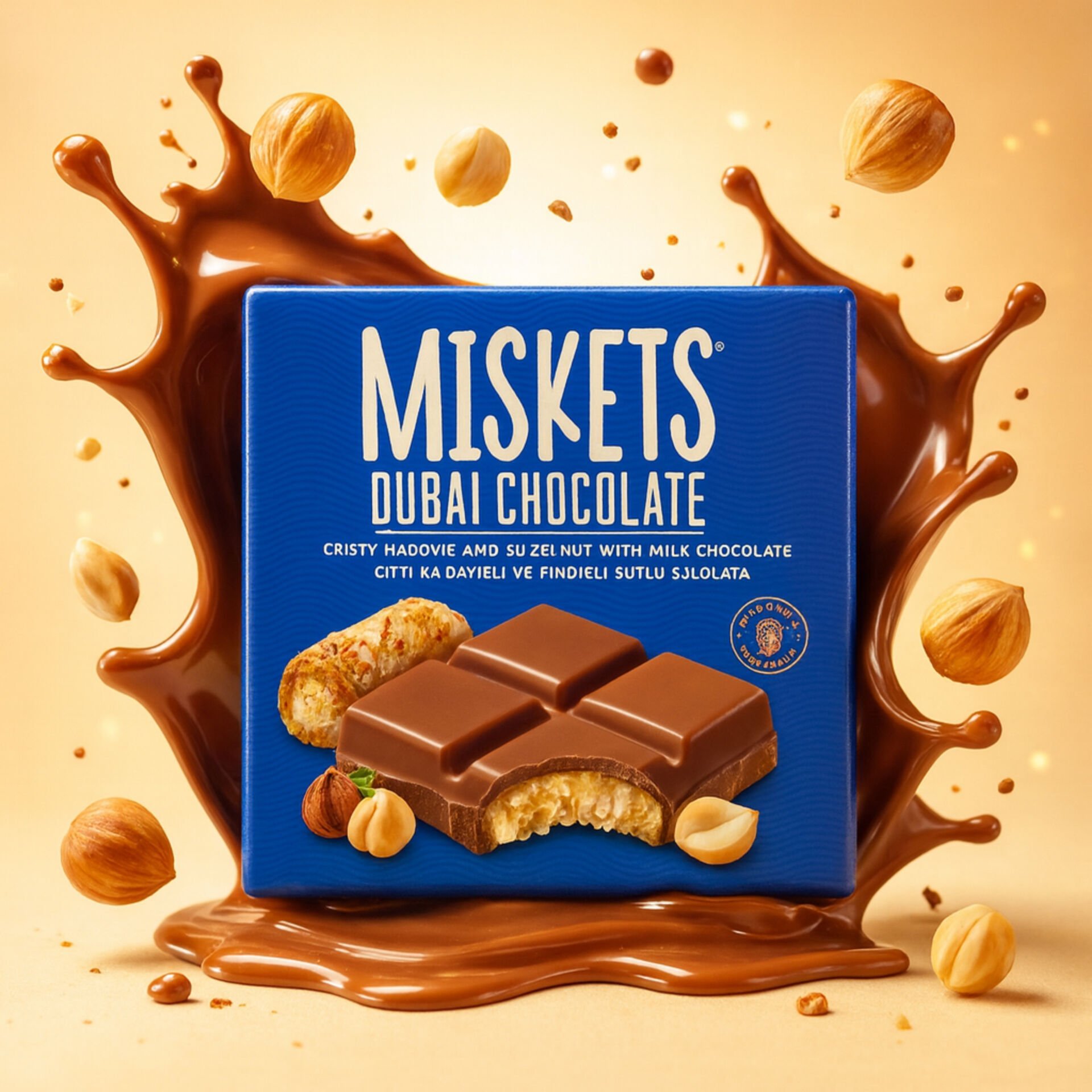 MISKETS 100 GR FINDIKLI DUBAİ ÇİKOLATASI