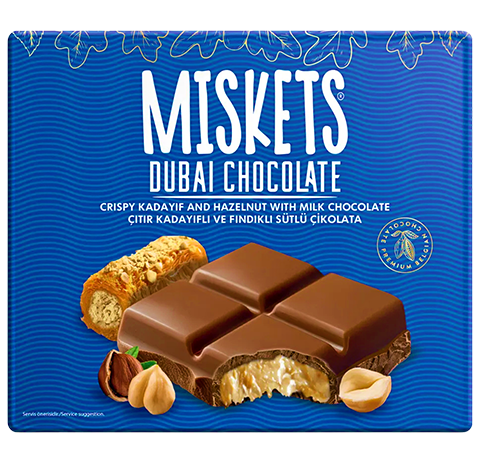 MISKETS 100 GR FINDIKLI DUBAİ ÇİKOLATASI