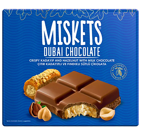 MISKETS 100 GR FINDIKLI DUBAİ ÇİKOLATASI