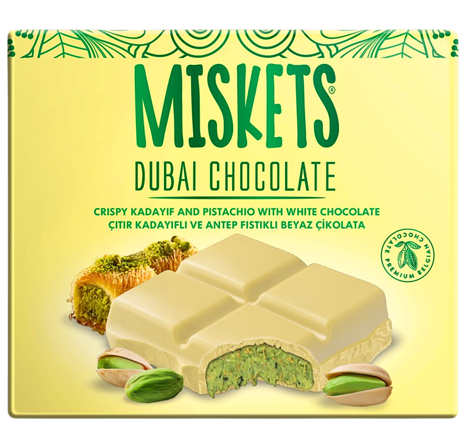MISKETS 100 GR BEYAZ DUBAİ ÇİKOLATASI