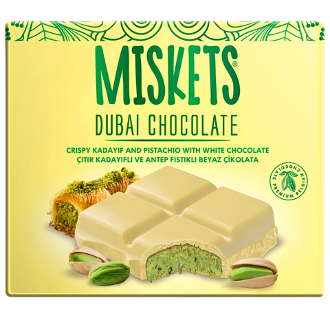 MISKETS 100 GR BEYAZ DUBAİ ÇİKOLATASI