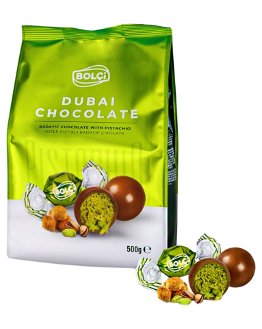 BOLÇİ 500 GR TOP DUBAİ ÇİKOLATASI