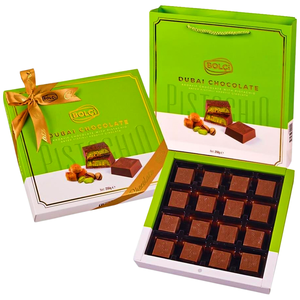 BOLÇİ 256 GR KUTU DUBAİ ÇİKOLATASI