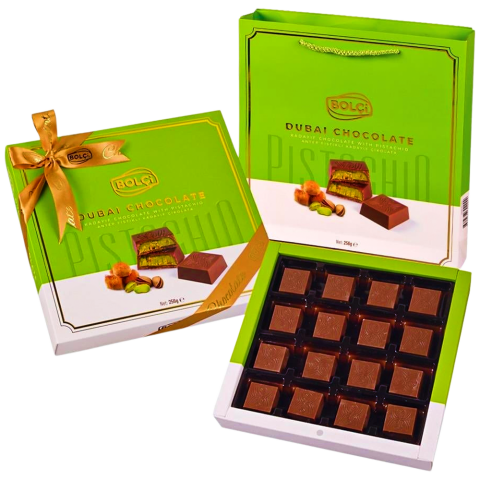 BOLÇİ 256 GR KUTU DUBAİ ÇİKOLATASI