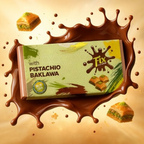 FIX 200 GR BAKLAVALI DUBAİ ÇİKOLATASI