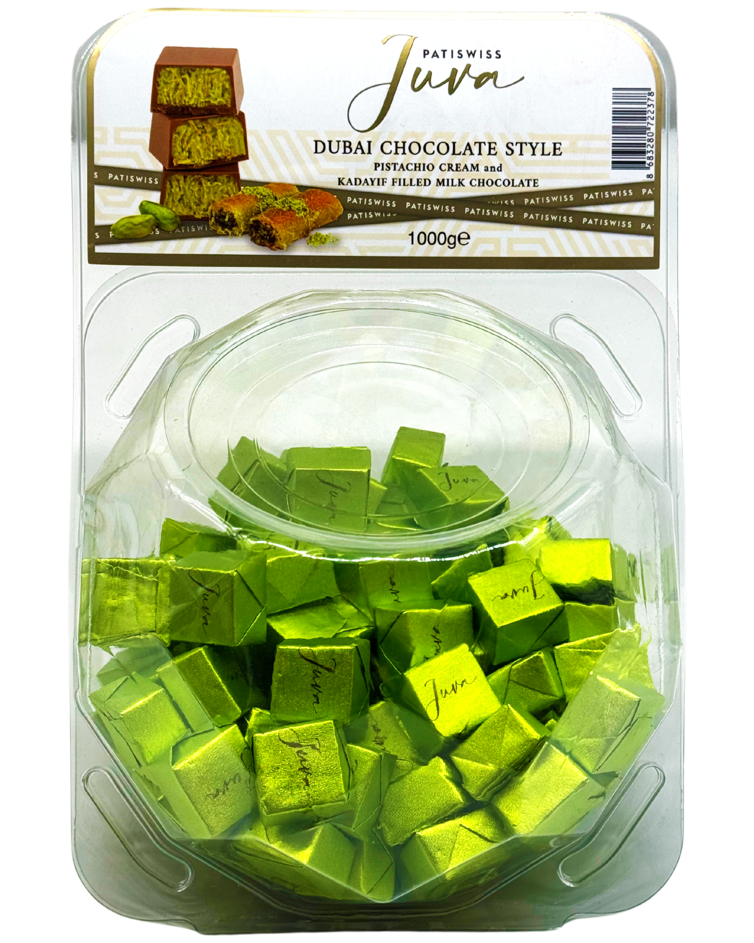 JUVA PATISWISS 1000 GR KÜRE DUBAİ ÇİKOLATASI