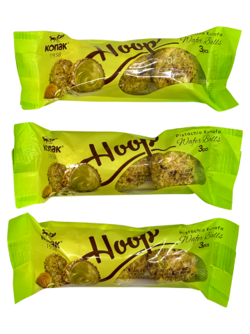 KONAK 27 GR ANTEP FISTIKLI GOFRET TOPLARI 3'LÜ