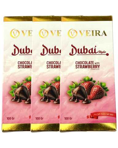 VEIRA 100 GR ÇİLEKLİ DUBAİ ÇİKOLATASI
