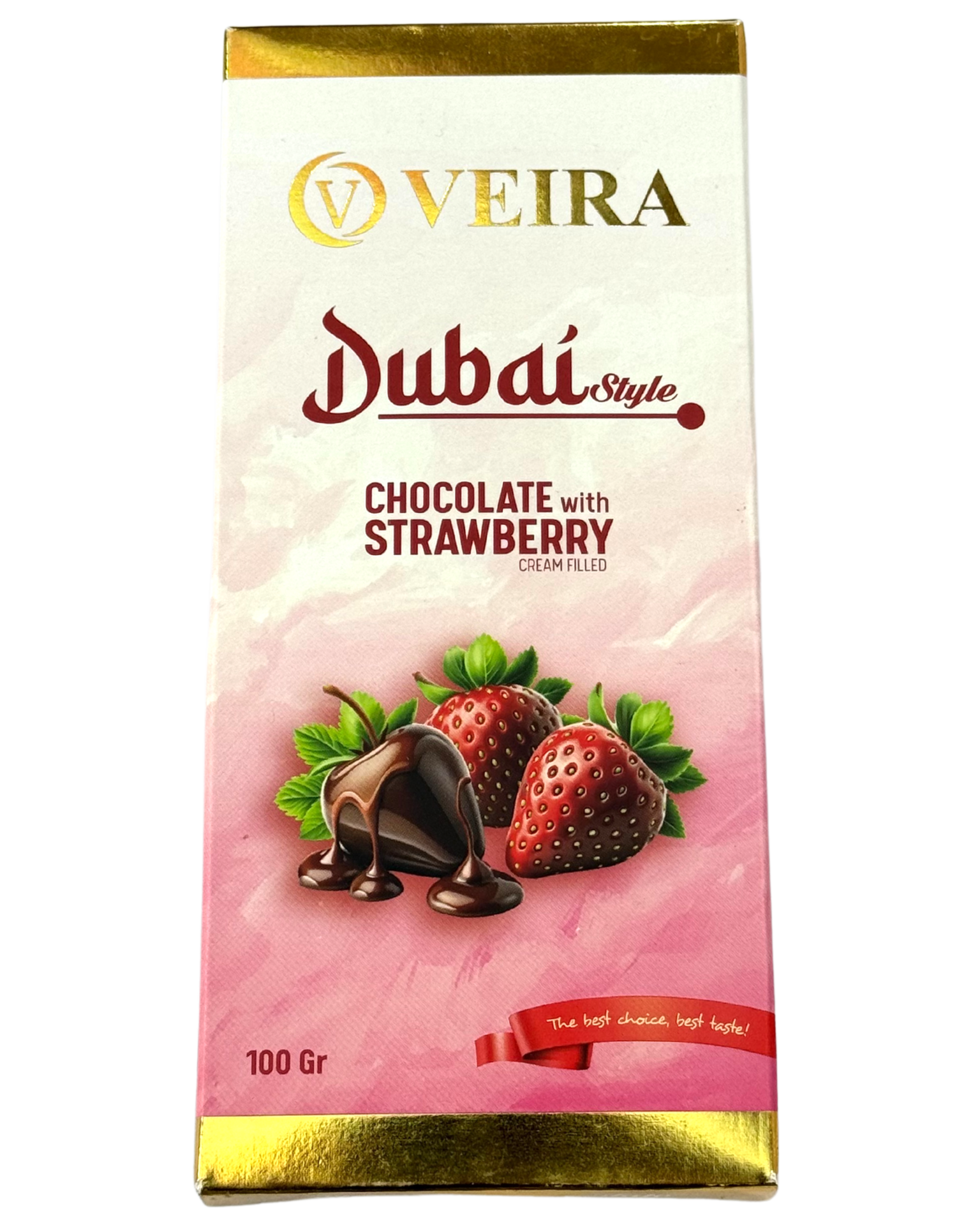 VEIRA 100 GR ÇİLEKLİ DUBAİ ÇİKOLATASI