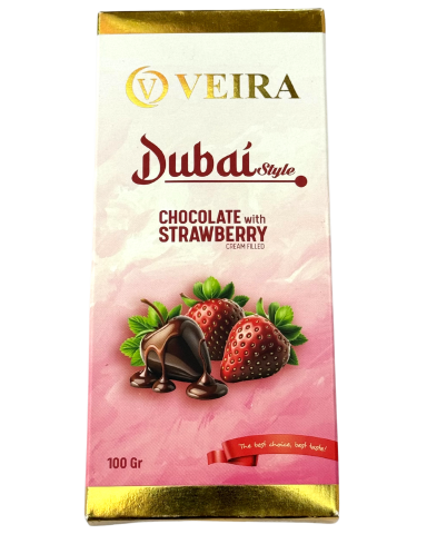 VEIRA 100 GR ÇİLEKLİ DUBAİ ÇİKOLATASI