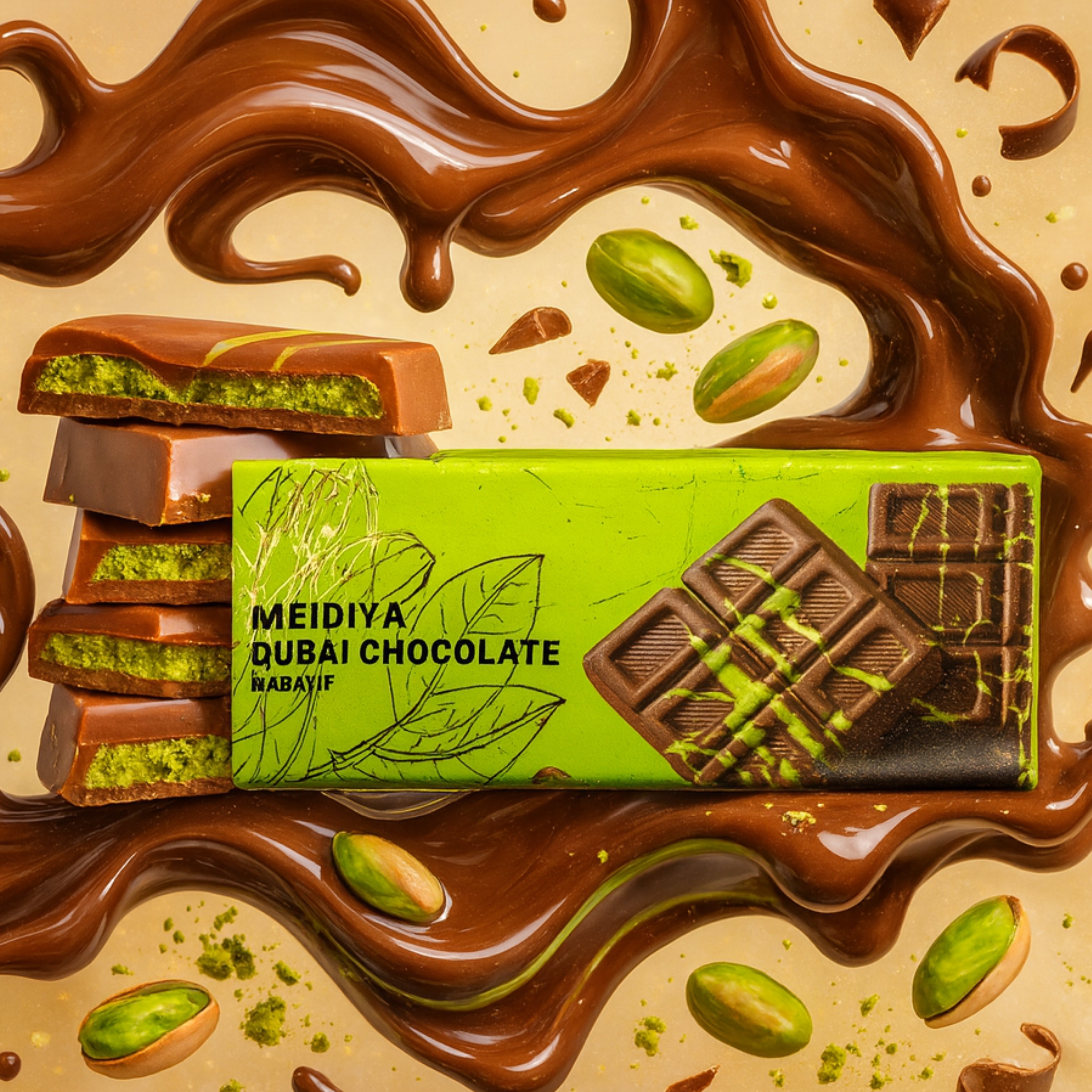 MELİDYA 100 GR DUBAİ ÇİKOLATASI