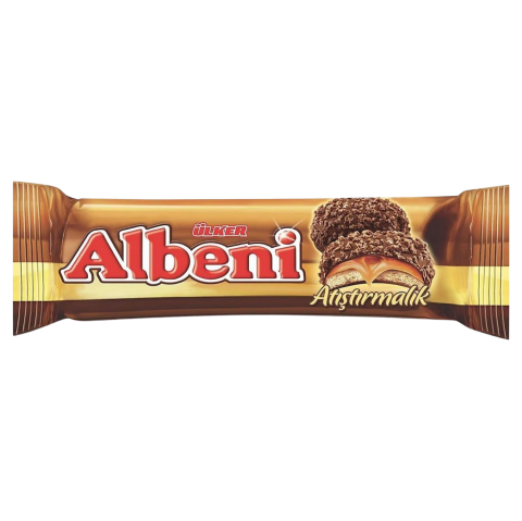 Ülker Albeni Sütlü Çikolata Kaplı Karamelli Bisküvi 72 Gr X 24 Adet