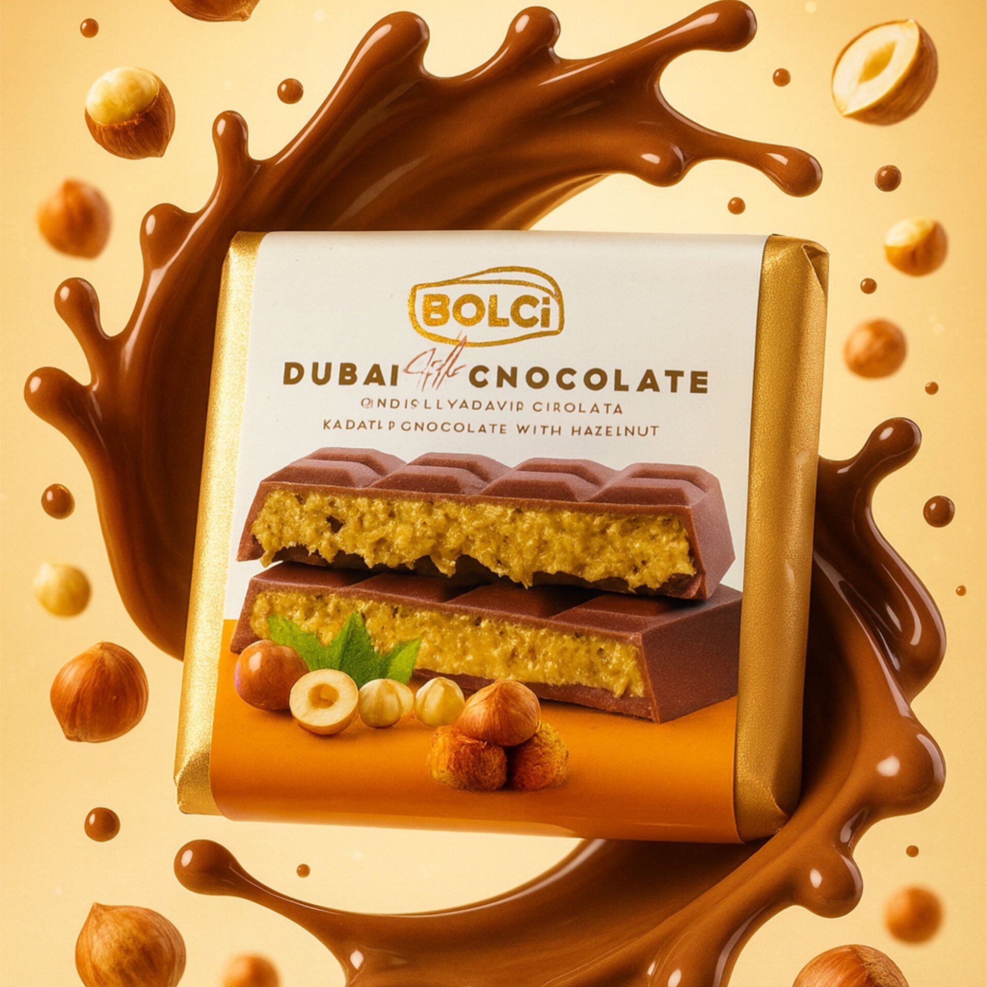 BOLÇİ 100 GR FINDIKLI DUBAİ ÇİKOLATASI