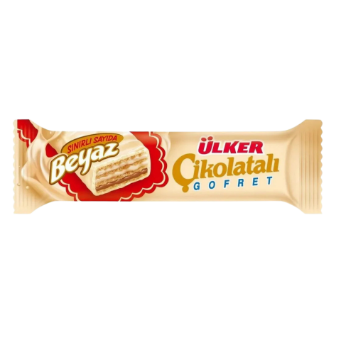 CIKOLATALI BEYAZ GOFRET*24