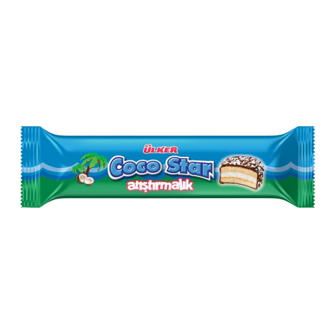 Ülker Cocostar Atıştırmalık Bisküvi Hindistan Cevizli 66 Gr X 24'lü Koli