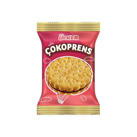 Ülker Çokoprens Sandviç Bisküvi 30 Gr X 24'lü Koli Kakaolu Fındık Kremalı