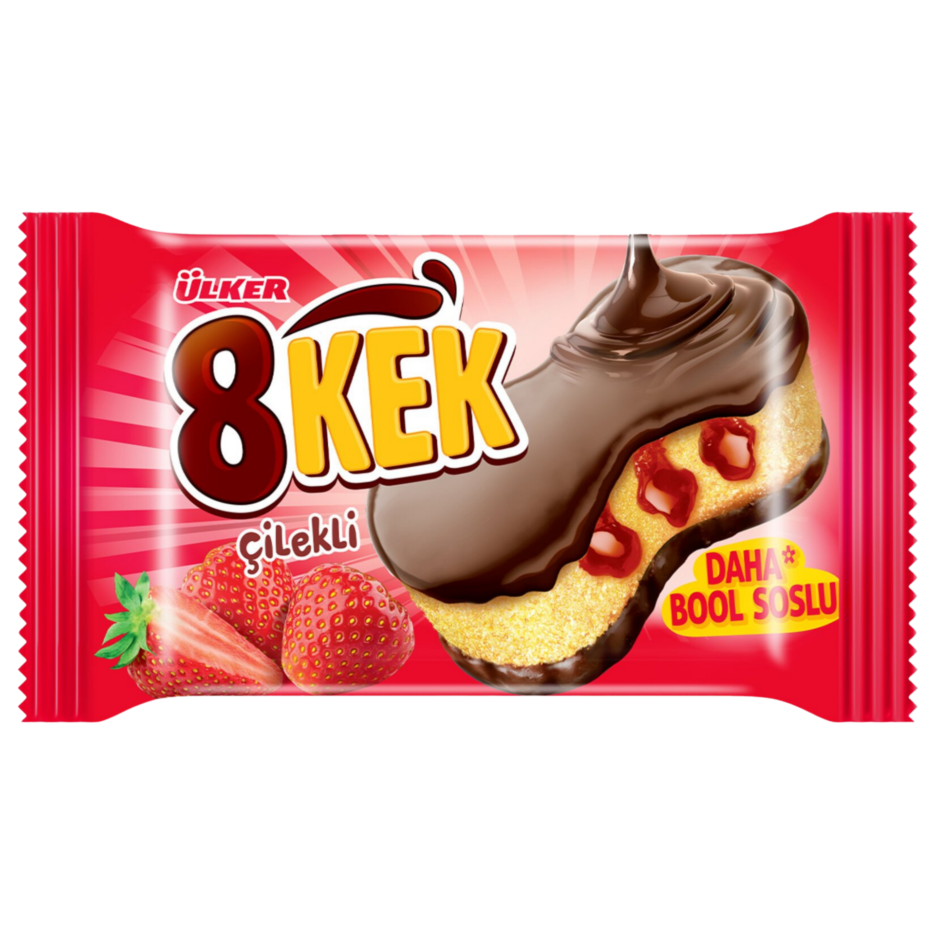 Ülker Dankek 8 Kek 55 Gr 24'lü Çilekli